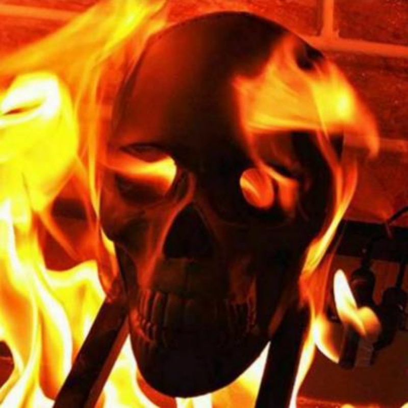 Halloween Skulls Fire Pit 5pc