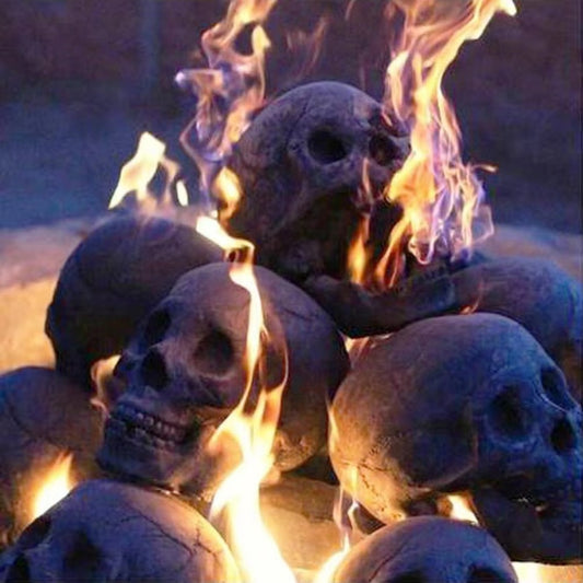 Halloween Skulls Fire Pit 5pc